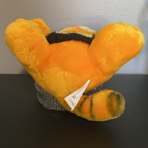 Vintage Garfield Happy Birthday Plush Toy - Orange and Black - Picture 7 of 16